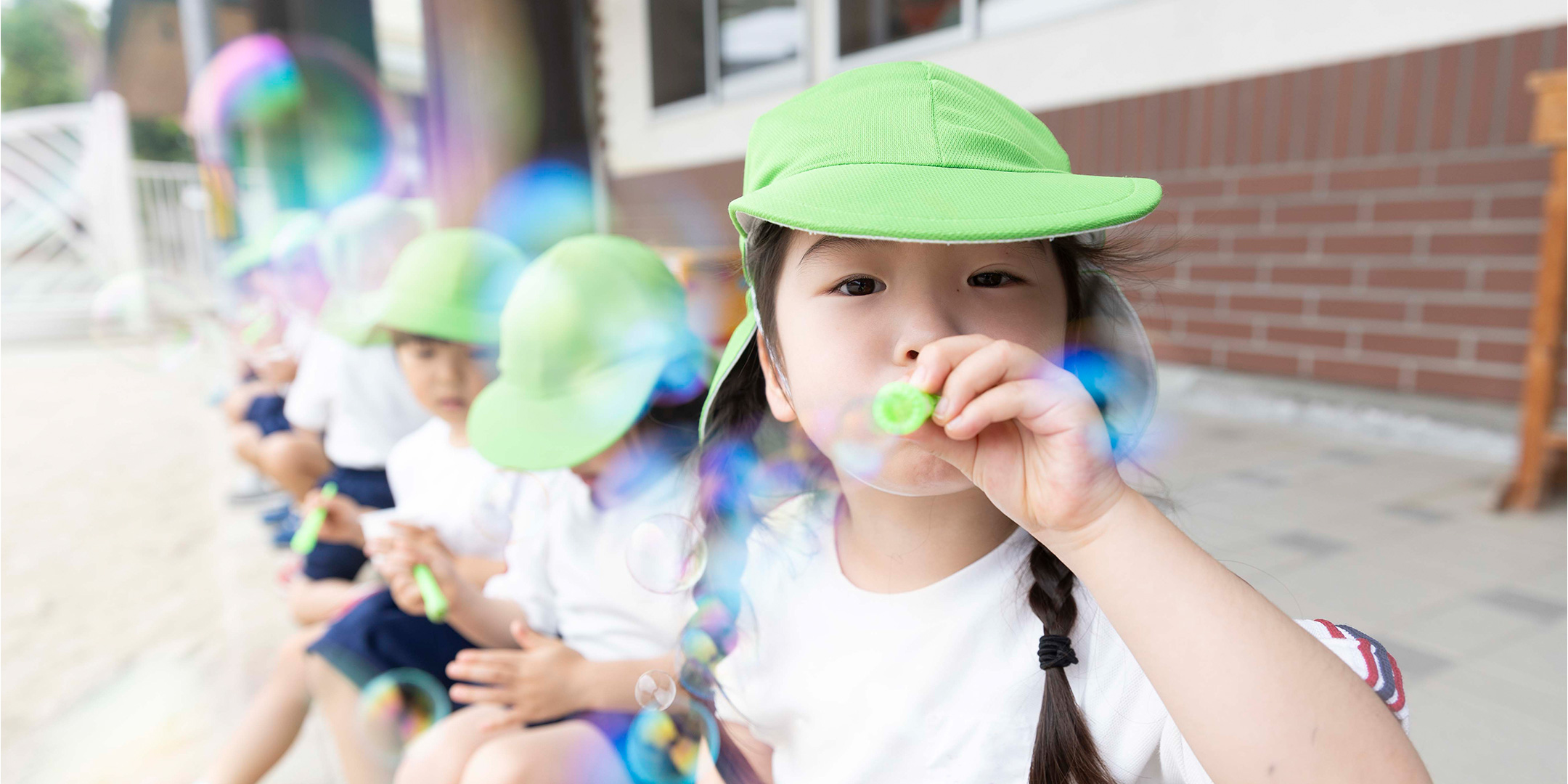 柳川幼稚園のこども達